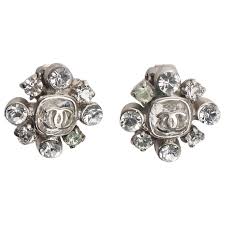 Crystal earrings Chanel Silver in Crystal - 25251914