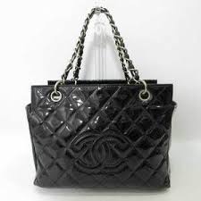 CHANEL | Bags | Chanel Bag Matelasse Chain Tote Black Silver ...