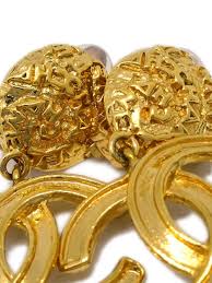 CHANEL Pre-Owned 1995 CC Dangle Earrings | Gold | FARFETCH BH