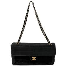 CHANEL Vintage CC Chocolate Bar Flap Pony Calf Hair Shoulder ...