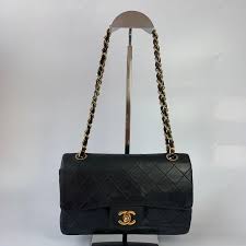 Chanel Classic Flap Vintage Lambskin Leather with 24k Gold ...
