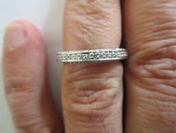 14K Gold Eternity Wedding Band Natural Diamonds=.88 Carat F ...