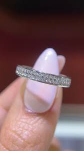 0.40ct Double Row Channel Set Diamond Wedding Band 14K ...