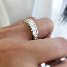 eterntiy diamond ring wedding band princess cut ...