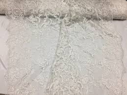 Luxurious Floral Embroider Heavy Beaded on a Mesh Lace ...