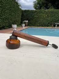 Vintage Bug Mosquito Sprayer Tin Can Pump and Amber Glass ...