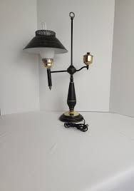 MCM Student Desk Lamp, Piano Lamp, Tole Painting, Metal - Etsy