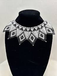 VTG Hand Beaded Well Made COLLAR For Dress-Sweater-Shirt Glass Seed Beads | eBay