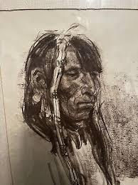 Ned Jacob Original Native American Art Sketch, Persimmon ...