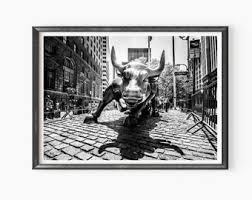Wall Street Print, Charging Bull Print, New York Print, Finance Print, New York City, Animal Print, Statue Print - Etsy