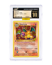 1999 Pokémon 1st Edition Base Set Charizard Holo - CGC 10 ...