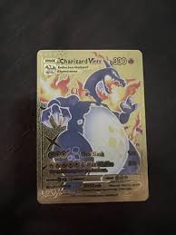 Charizard VMAX Gold Metal Pokémon Card Collectible/Gift ...