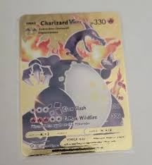 Charizard VMAX Gold Metal Pokemon Fan Art Card SV107/SV122 ...