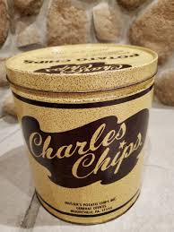Vintage Advertising Tin - Charles Chips - Musser's Potato Chips - Mountville, PA | eBay