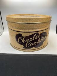 Charles Cookies - Vintage Metal Cookie Tin - Empty - Charles ...