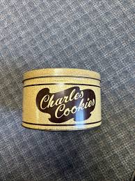 Vintage Charles Chips Cookies Metal Tin Can Empty 8 1/4" Dia ...
