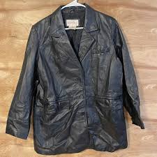 Vintage VENEZIA Women's Sz 14w Black Genuine Leather ...