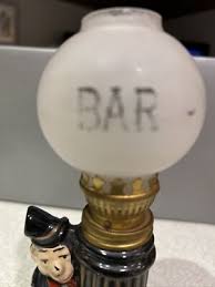 Vintage Drunk On Lamp Post Bar Oil Lamp | eBay