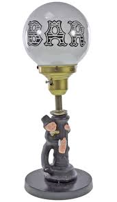 Sold at Auction: Hand Painted Parlor Lamp With Round Globe