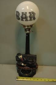 Vintage Charlie Chaplin " Bar " Lamp