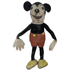 Wonderful 1930s English Dean's Rag 8" Walt Disney's Mickey ...