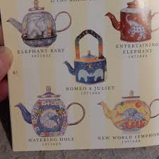 Charlotte Di Vita Numbered Edition ELEPHANT Enamel Teapot ...