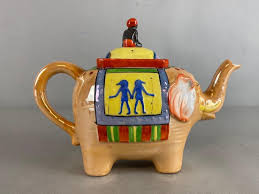 Sold at Auction: Vintage Hand Painted Elephant Teapot