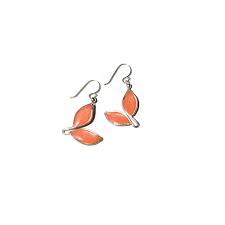 Anthos Leaf Drop Earrings Petite – Carla De La Cruz Jewelry