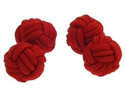 Blue Pink Brown Red Silk Knot Cufflinks Set - Shop CUFF IT ...