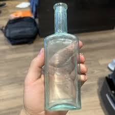 Antique HHH 1868 Celebrated Horse Medicine Bottle Early Hand Blown D.D.T. Aqua | eBay