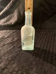 Vintage Chas H. Fletcher's Castoria Aqua Glass Embossed Medicine Bottle | eBay Australia