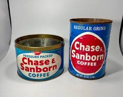 Vintage Chase and Sanborn Coffee Tin - Etsy