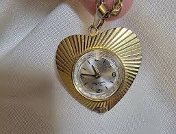 Vintage Swiss Made chateau Mechanical Wind Up Necklace ...