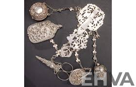 Antique Sterling Silver Chatelaine - Lot 1611723 | EHVA