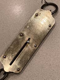 Antique Brass-front 50 Pound Pocket Scale; John Chatillon ...