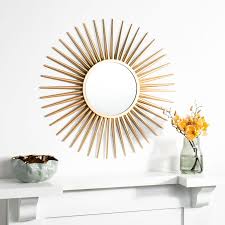 Safavieh Zyla 36 in. Radiant Lines Round Sunburst Mirror ...