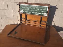 Vintage Folding Children's Desk - Chautauqua Industrial Art Desk for Children - Lewis F. Meyers & Co. - Etsy Denmark