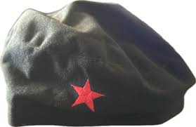 Red Star Beret Black Hat Halloween Costume Che Guevara Cap ...
