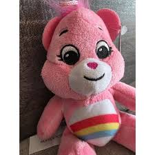 Care Bears 8" Cheer Bear the RAINBOW Pink Soft Plush Stuffed ...