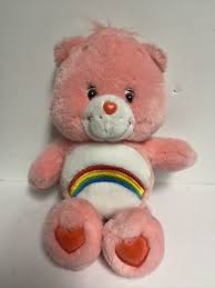 Vintage 2002 Care Bears Pink Cheer Bear 13" Plush Stuffed Animal Rainbow Toy | eBay