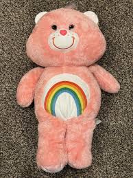 Care Bears Cheer Bear 2019 Rainbow Bright Pink Large 22” Jumbo Stuffed Plush | eBay