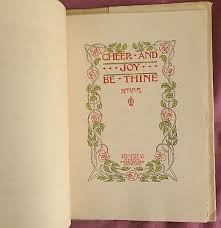 Antique Cheer and Joy Be Thine Booklet of Poems 1910 | eBay