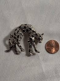 unsigned CAT PIN Brooch jewelry Cheetah Jaguar Leopard ...