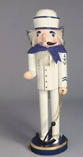 15”WOODEN NUTCRACKER COAST GUARD NAUTICAL CHRISTMAS Sailor ...