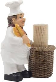 Amazon.com: French Chef Pierre Decorative Toothpick Holder ...