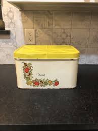 Vintage MCM Retro CHEINCO Metal Bread Box Spice Of Life ...