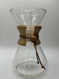 CHEMEX Classic 9" Glass Pour Over COFFEE MAKER with Wood ...