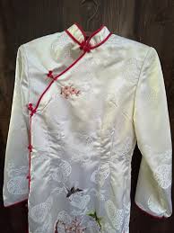 Vintage Asian Robe Cheongsam Embroidered Chinese Housecoat ...