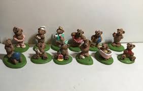Vintage Russ Honey Cove Bears Sulptstone Figurines Collection. New Russ Kathleen Kelly Critter Factory Assorted Figurines 1992 - Etsy