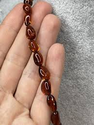 GENUINE BALTIC Amber Stone BEADS Necklace.Natural Cognac ...